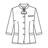 サーヴォ オーバーブラウス 七分袖 レディース 制服 事務服 ネイビー 17号 GOBL-2601-K3 1着（直送品）