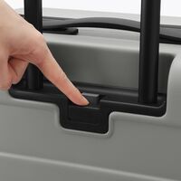 無印良品 バーを自由に調節できる ハードキャリーケース （105Ｌ） グレー タテ77×ヨコ52×マチ29cm 良品計画