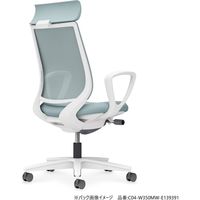 【組立設置込】コクヨ ミトラ2 メッシュ アディショナルバック ランバー無 肘無 黒脚 ウレタンキャスター 黒×アッシュターコイズ １脚（直送品）