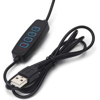 PGA LEDライト付き フレキシブルアームクリップ PG-FXASD02BK 1個