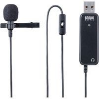 サンワサプライ 高性能USBピンマイク MM-MCU12BK 1個