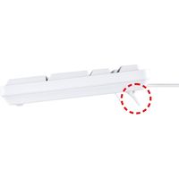 サンワサプライ PS/2キーボード(ホワイト) SKB-L1N 1個