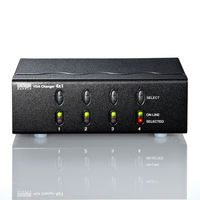 サンワサプライ ディスプレイ切替器(ミニD-sub(HD)15pin用)・4回路 SW-EV4N2 1個