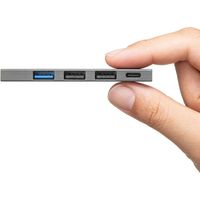 サンワサプライ USB Type-C コンボ スリムハブ USB-3TCH21SN 1個（直送品）