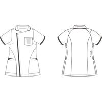 ルコックスポルティフ ジャケット ホワイト×ネイビー L UQW1059-5-L 1枚　白衣（直送品）