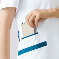 住商モンブラン スクラブ レディス 半袖 ダークネイビー/バーガンディ 73-2282 1枚　スクラブ（直送品）