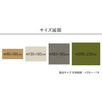 イケヒコ モデルノ 折畳 ラグ 900×1850mm ベージュ 1292340023102 1枚（直送品）