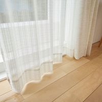 スミノエ コルネ セミオーダー レースカーテン ランネル 2700×1090mm ライトベージュ １セット(2枚入)（直送品）