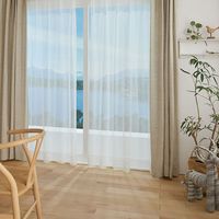 スミノエ コルネ セミオーダー レースカーテン パピルネ 2700×2090mm ナチュラルホワイト １セット(2枚入)（直送品）