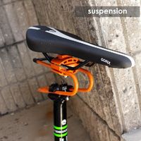 GORIX 自転車サドルサスペンション　マットブラック GX-SSP 1個（直送品）