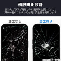 iPhone18 Pro ガラスフィルム 高透明 ブルーライトカット 耐衝撃 PM-A26CFLGCTBL エレコム 1個（直送品）