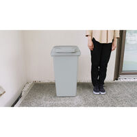 リス ゴミ箱 ワンハンドパッキンペール 70L パッキン付 グレー 557326 1個（直送品）