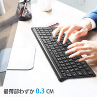 キーボード ワイヤレス Bluetooth テンキー付/JIS配列/パンタグラフ/超薄型 IC-BK22-BK iClever