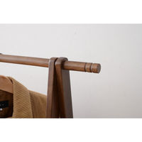YAMAZEN　木製コートハンガー　高さ1350mm　フレッシュブラウン　（直送品）