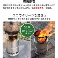 LandField ウッドストーブ 中型サイズ LF-CWS020 1個（直送品）