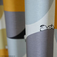 スミノエ PEANUTS セミオーダー カーテン スリーピースヌーピー 2400×1600mm オレンジ 1セット(2枚入)（直送品）