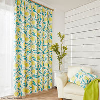 スミノエ PEANUTS セミオーダー カーテン キャンプレモン 2800×1950mm イエロー 1セット(2枚入)（直送品）