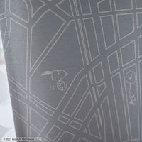 スミノエ PEANUTS セミオーダー カーテン シティースケープ 2100×1150mm ライトブルー 1セット(2枚入)（直送品）