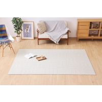 アイリスオーヤマ ジョイントマット 木目デザイン 32×32×厚み1cm ホワイト JTM-32（WOD) 1セット(9枚入)