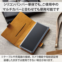 スマホ用 バンパー シリコン L~XLサイズ (~6.9インチ) 高透明 クリア P-SBT05CR エレコム 1個（直送品）