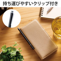 タッチペン スタイラスペン ディスクタイプ スリム マグネットキャップ付き ブラック P-TPSLIMDBK エレコム 1個