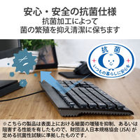 キーボード 有線 USB-A 洗える メンブレン テンキー付き 高耐久設計 ブラック TK-WS01UMKBK エレコム 1個