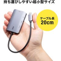 サンワサプライ USB Type C-HDMI/VGA変換アダプタ(4K/30Hz/PD対応) AD-ALCHV02 1個