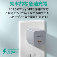 AUKEY USB充電器 Minima 30W 折りたたみ式 エレファントグレー PA-Y30S-GY 1個