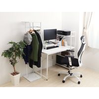 【軒先渡し】ヤマソロ オーア 大理石柄コーナーハンガー 幅380×奥行380×高さ1500mm ホワイト 76-191 1台（直送品）