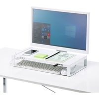 サンワサプライ 電源タップ+USBハブ付き机上ラック(W500) MR-LC204WN 1台（直送品）