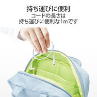 イヤホン ヘッドホン 延長コード φ3.5mm 4極ステレオミニジャック ホワイト EHP-35EL4P10WH エレコム 1個（直送品）