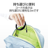 イヤホン ヘッドホン 延長コード φ3.5mm 4極ステレオミニジャック ブラック EHP-35ELS4P30BK エレコム 1個