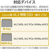 SSDケース 2in1( タイプA タイプC ) M.2 SATA NVMe 両対応 LGB-PNVSUAC ロジテック 1個