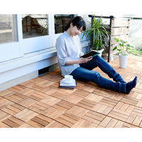 YAMAZEN 天然木ジョイントタイル NAJT-12*(BR)1P 1枚（直送品）