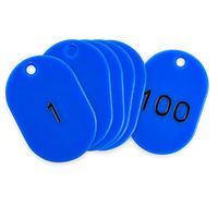 ササガワ 番号札 青 1~100 小 32-8795 1箱