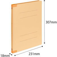 コクヨ フラットファイル<K2>背補強 A4縦10冊パック 黄 K2フ-BR10YX10 1セット(10冊入)