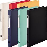 リヒトラブ noie-style リングファイル<ツイストリング> A4 2穴 オレンジ F7681-4 1冊