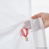 スミノエ PEANUTS セミオーダー レースカーテン バルーントリップ 2300×1590mm レッド 1セット(2枚入)（直送品）