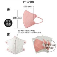 医食同源ドットコム SPUN MASK スパンレース 不織布　立体　カラーマスク　ベージュ　使い捨て　1袋（7枚入）