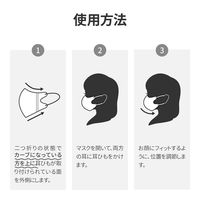 MSソリューションズ 不織布マスク 3Dエアリータイプ コーラルピンク 小さめサイズ個包装 PL-FM03CPKNS30ES 1箱(30枚入)