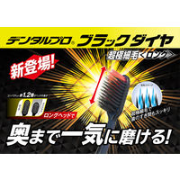 DENTALPRO（デンタルプロ） ブラックダイヤ 超極細毛ロング かため 1セット（3本） 虫歯予防 歯周病 歯ブラシ