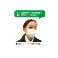 ファーストレイト フィット使いきりEXミニマスク177 ホワイト 子供用　使い捨て サージカル 不織布　1セット（500枚：50枚入×10箱）