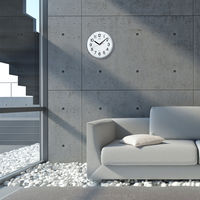 SEIKO（セイコー）掛け時計 [電波 スイープ 秒針停止機能] 直径294mm KX301H 1個 シルバー枠 電波時計 壁掛け アナログ表示 電池付き