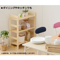 YAMAZEN　ウッドラック　幅600×奥行300×高さ1100mm　ナチュラル　（直送品）