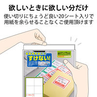 エレコム 宛名・表示ラベル/マルチプリント用紙/6面付 EDT-TM6 1セット(3袋)（直送品）