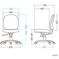 サンワサプライ ワイドシートチェア 肘無し レッド SNC-T130KR 1脚（直送品）
