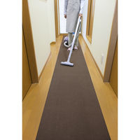 サンコー おくだけ吸着ロングマット60×200cm ブラウン KH-67 1枚