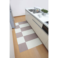 サンコー 撥水おくだけタイルマット アイボリー KH-95 1組(20枚入)