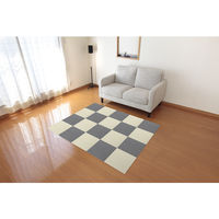 サンコー 撥水おくだけタイルマット20枚入り ダークグレイ KI-91 1セット