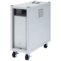 サンワサプライ 縦収納19インチマウントハブボックス（2U） W250×D600×H621mm CP-TH2UN 1台（直送品）